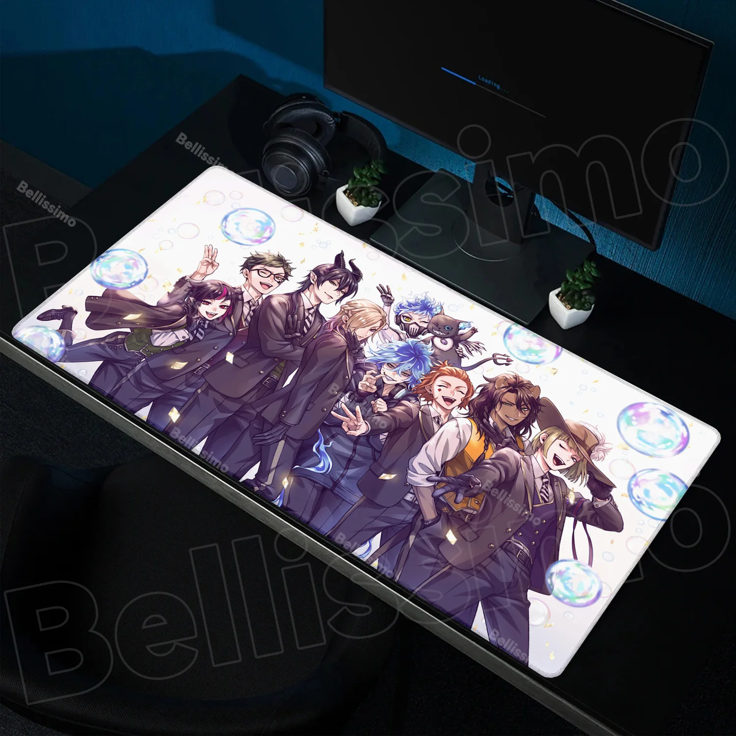 

Коврик для мыши в стиле аниме Twisted Wonderland, большой аксессуар для ПК, геймера, коврик для клавиатуры, настольный коврик, игровое украшение, коврик для мыши, нескользящий коврик LockEdge