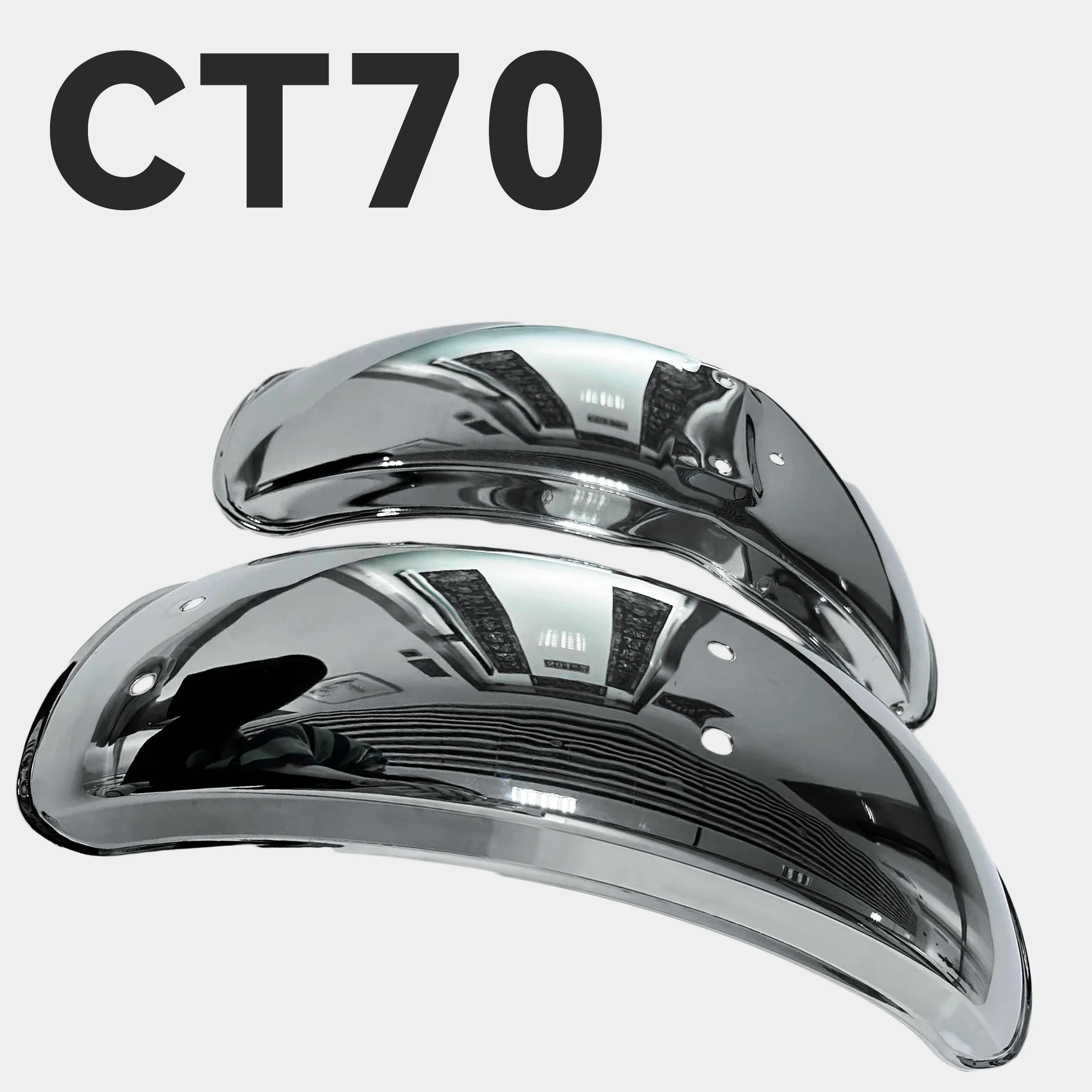 CT70 DAX Sliver Fender A Pair of Chrome Plated Mudguard Front Rear Fender for CT70 1969-1970