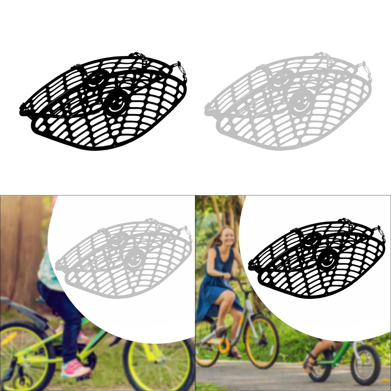 

Bike Rear Wheel Net, Easy to Install Barrier, Mesh Guardrailt Baffle, Kids Foot Guard Backseat Guard,