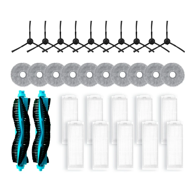 

A98G-For Cecotec Conga 11090 Spin Revolution Main Side Brush HEPA Filter Mop Cloth Pad Replacement Spare Accessories