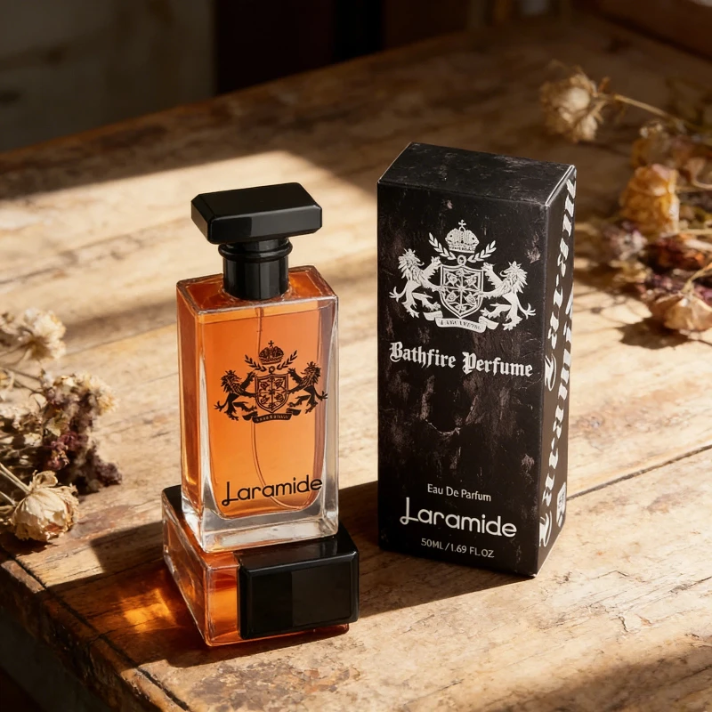 Elegant 50ml Warm Woody Spicy Perfume For Unisex Long Lasting Fresh Fragrance Amber Musk Leather Mandarin Notes