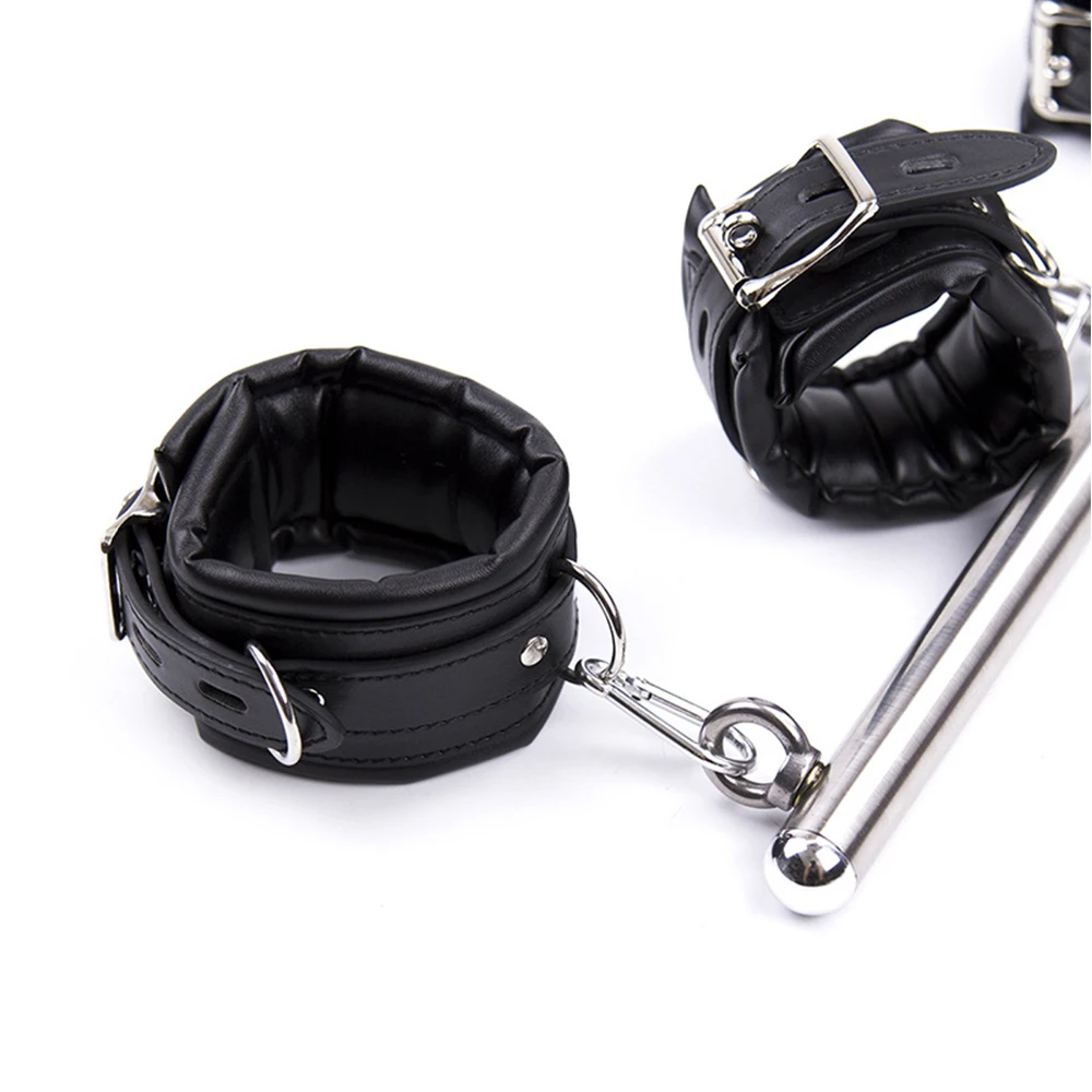 Sexual BDSM Bondage Spreader Bar Restraints Removable Handcuff Ankle Cuffs Extendable Fetish Kit Sex Toys For Couples SM Games