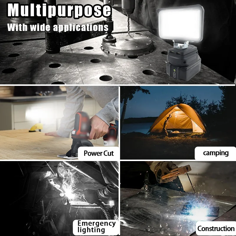 Imagem -03 - Polegada Carro Conduziu a Luz do Trabalho Lanterna Tocha Spotlight Usb Power Bank para Makita 18v Li-ion Bateria Bl1830 Bl1815 Lâmpada Mão Lanterna 4