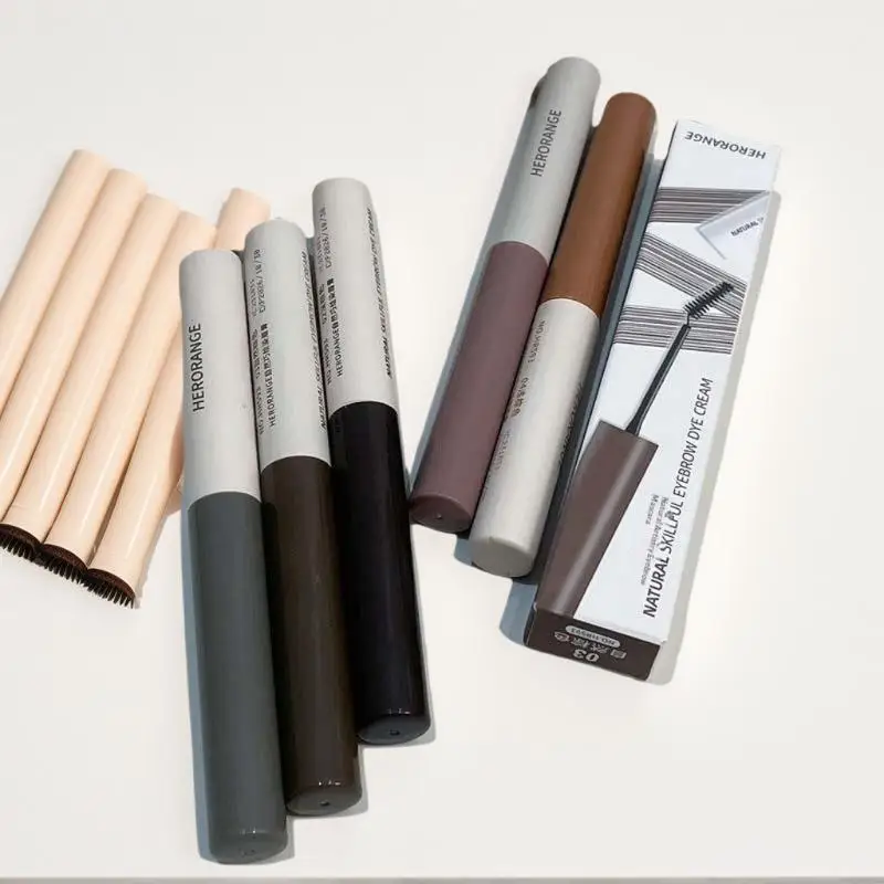 HERORANG Żel do Koloryzacji Brwi Wodoodporny Długotrwały Szybkoschnący Krem Koloryzujący do Brwi Makijaż Kosmetyczny