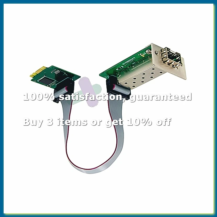 M.2 A E Key to 1 Port SFP Network Card 10/100/1000Mbps Gigabit Ethernet NIC Network Card Single Fiber Port I210AS
