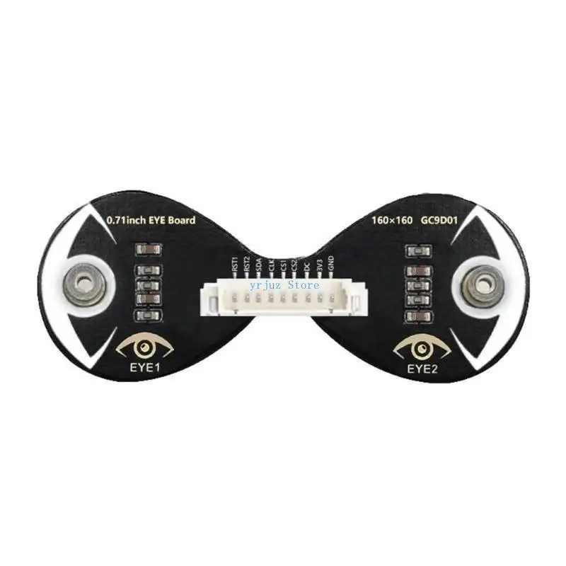 

583D Double EYE 0.71inch Round LCD Display Screen For RPi, Double Electronic Eye