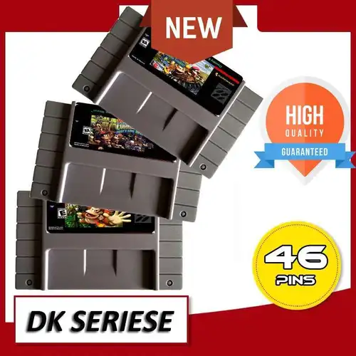 Guardar archivo DK Series DK 1 2 3 NTSC 16 tarjeta de juego gris grande para reproductor de juegos versión de EE. UU.