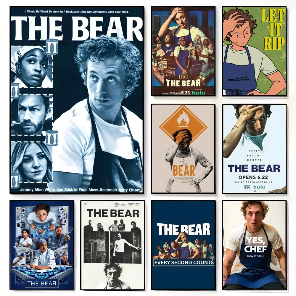 Intense Culinary American TV Series T-The B-Bear Poster American Film Mural Home Childrens Room Wall Decor Print