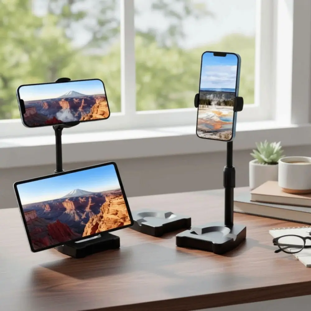 Nouveau 360 °   Support de téléphone rotatif support de bureau Portable réglable support de tablette rétractable
