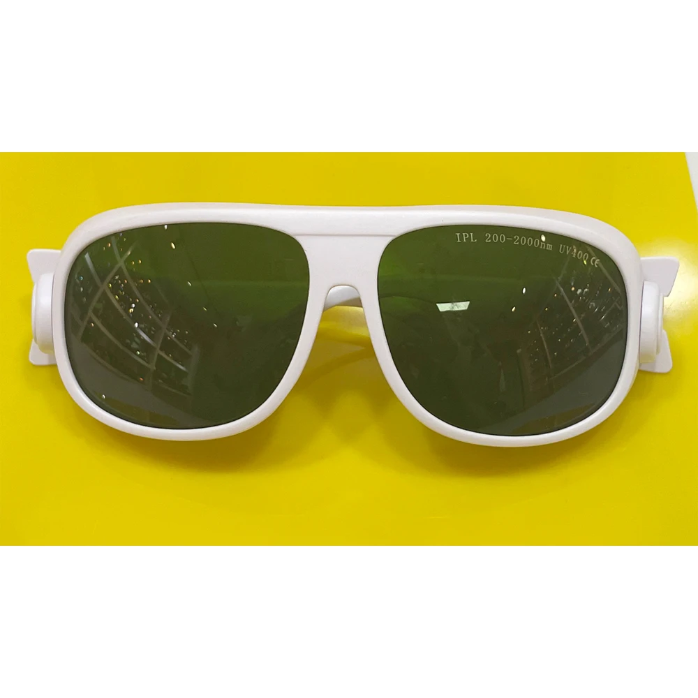 Adjustable Temple Arms IPL 200-2000nm Laser Light Protection Safety Goggles