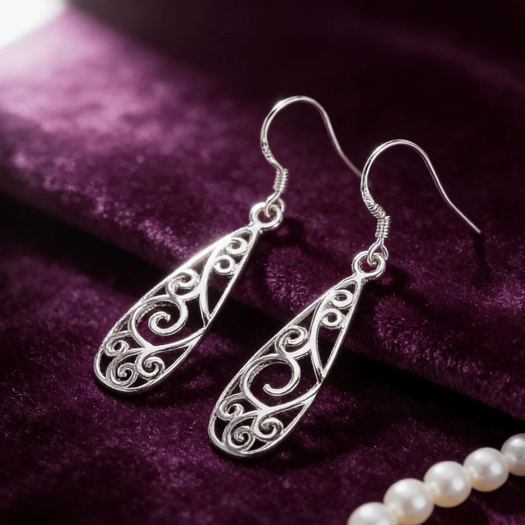 Hot 925 Sterling Silver Custom Flower Earring for Women Lady fashion streetwear Jewelry Holiday GiftS party wedding accessories