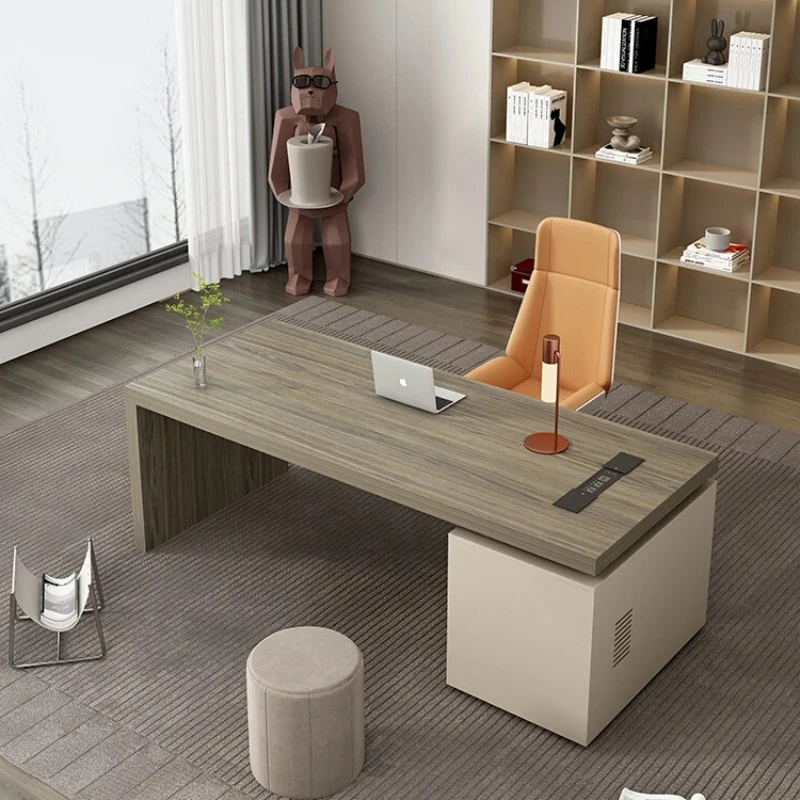 Luxury Boss Office Desk Simple Modern Work Executive Single President Manager Desk Computer Work Mesa Office Furniture Modern