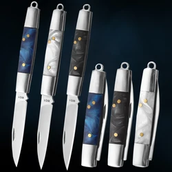 Folding Knife for Unpacking Box Stainless Steel Meat Fruit BBQ Knife Cutlery Set Butcher Kitchen Chef Cleaver Steak Knives