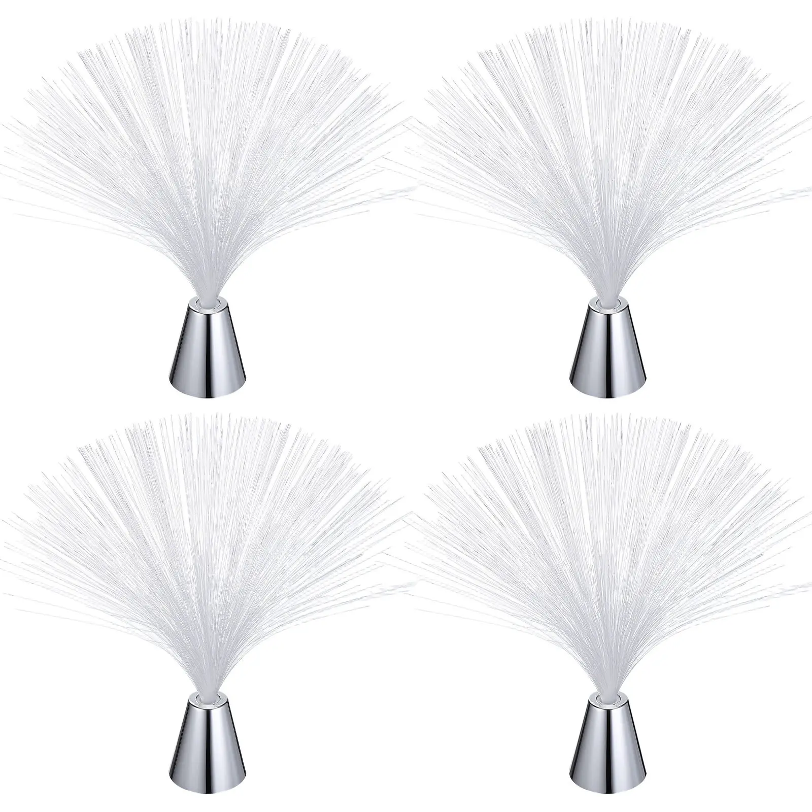 

4Pcs Fiber Optic Effect LED Light Powered Decorative Lamp for Party Home Office Decoration Fiber Optic Light