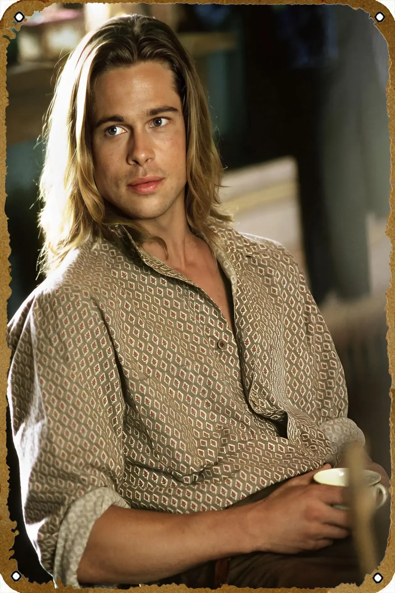 KNIOIL Brad Pitt - Legends of the Fall Movie Poster Retro Metal Sign Vintage TIN Sign for Plaque Cafe Bar Home Wall Decor A sign