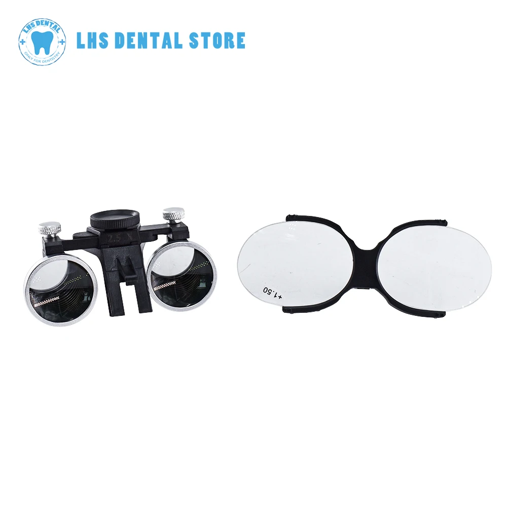 Dentistry Binocular Magnifier 2.5X 3.5X LED Head Light Lamp for Dental Surgery Lab Equipment