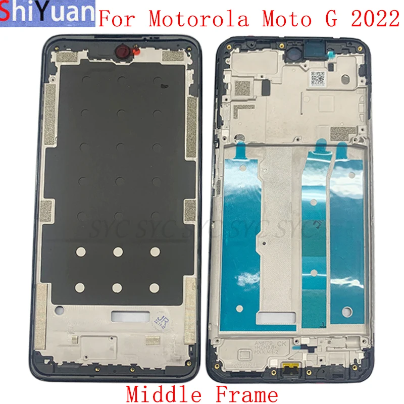 

Housing Middle Frame LCD Bezel Plate For Motorola Moto G 2022 Phone Metal LCD Frame Replacement Parts