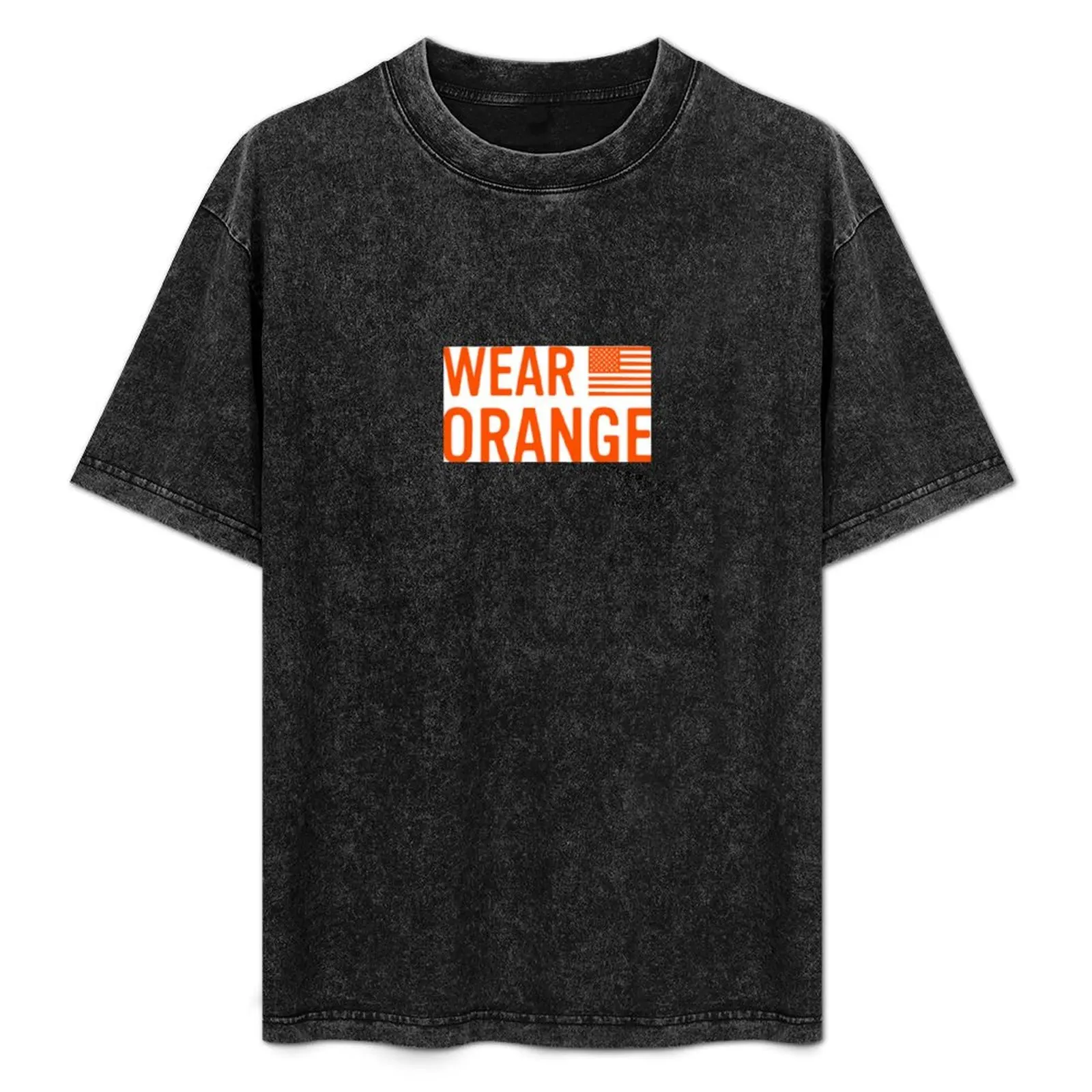 

Wear orange T-Shirt Large Size Basic Casual T-Shirt