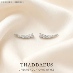 Tear Drop Ear Climber Europe Style Glam Fashion Good Jewerly For Women Classic Gift In 925 Sterling Silver Super Deals