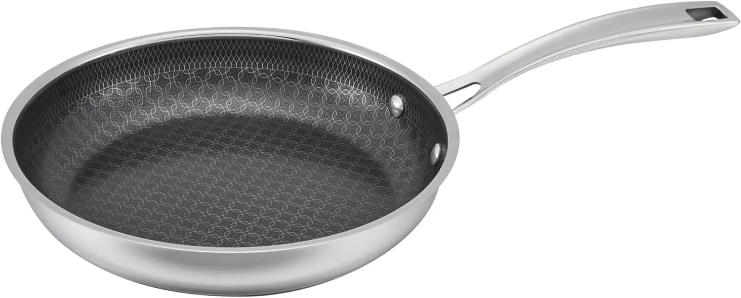 

FusionPlus Nonstick Stainless Steel Cookware, 8-inch Skillet with PFAS-Free PURELYSEAR Ceramic Technology, Scratch Proof