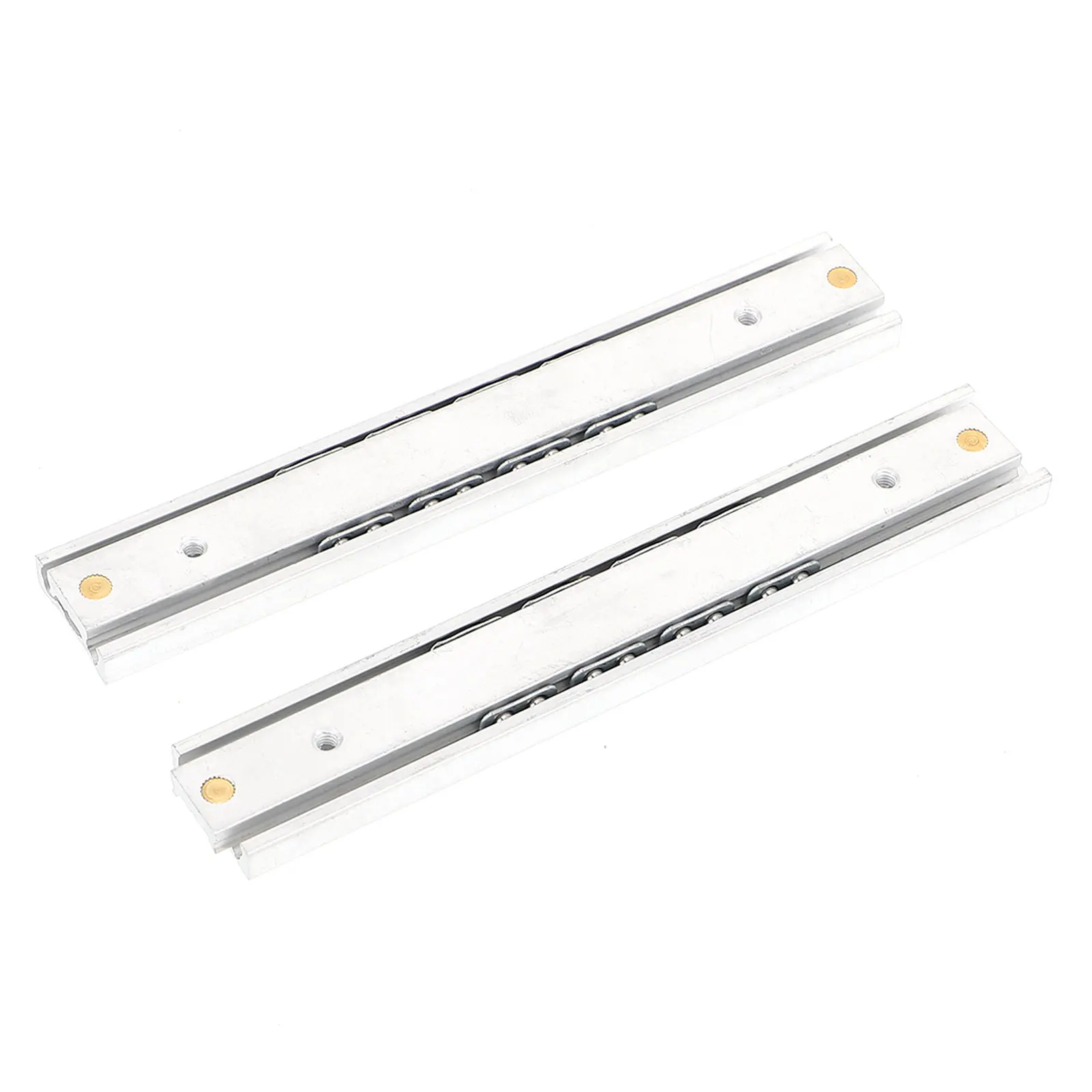 Heavy Duty Mini Drawer Slides 2 pcs, Full Extension, High Load Capacity for Cabinets, Cupboards, DIY Furniture Repair