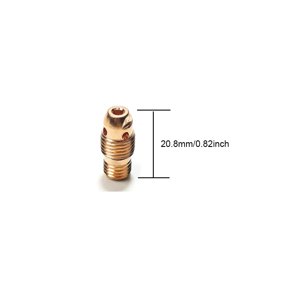 8PCS TIG WP9 WP20 WP25 Torch 1.0/1.6/2.4/3.2mm Collet And Collet Body 13N21 13N22 13N23 13N24 13N26 13N27 13N28 13N29