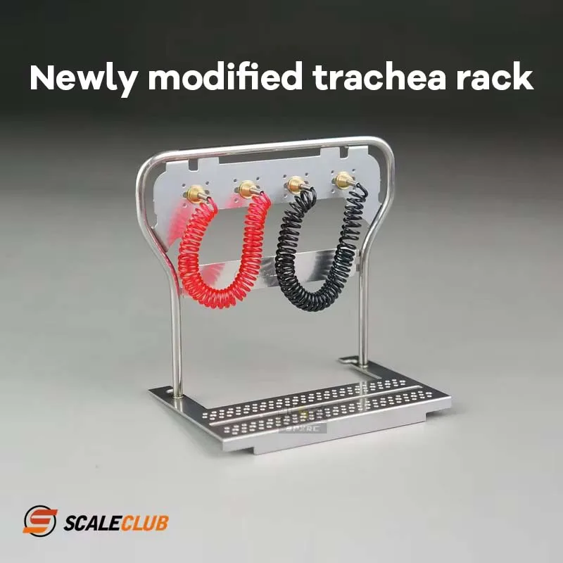 Scaleclub Modell 1:14 Drag Head Schlamm Upgrade Metall Luftröhre Rack für Tamiya Lesu Rc LKW Anhänger Kipper