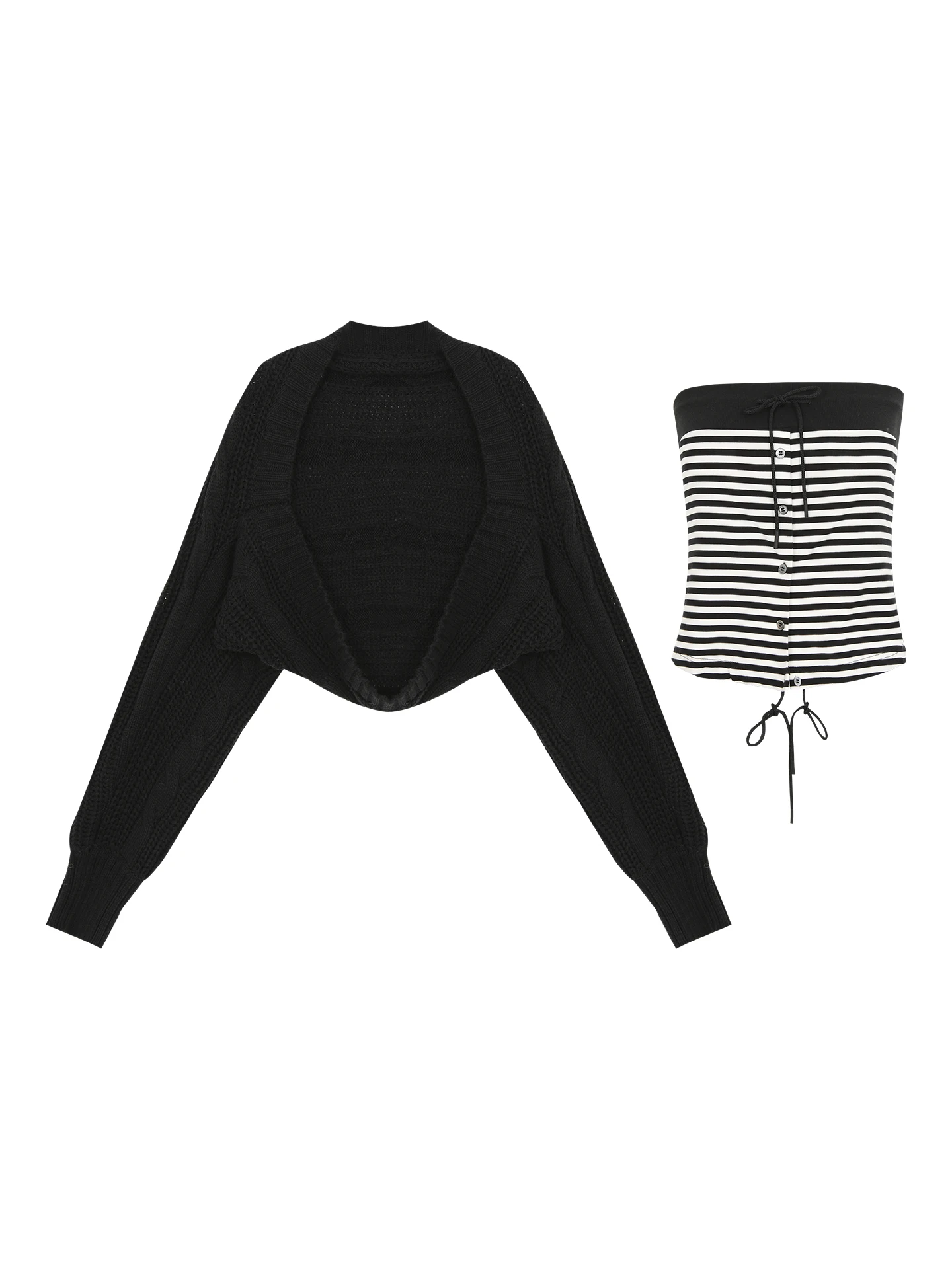 Bla Knitted Open Cardigan Women's Autumn Winter Faion 2025 New Sle Lazy High-End Sweater Jaet Simple Commute Sle Co...