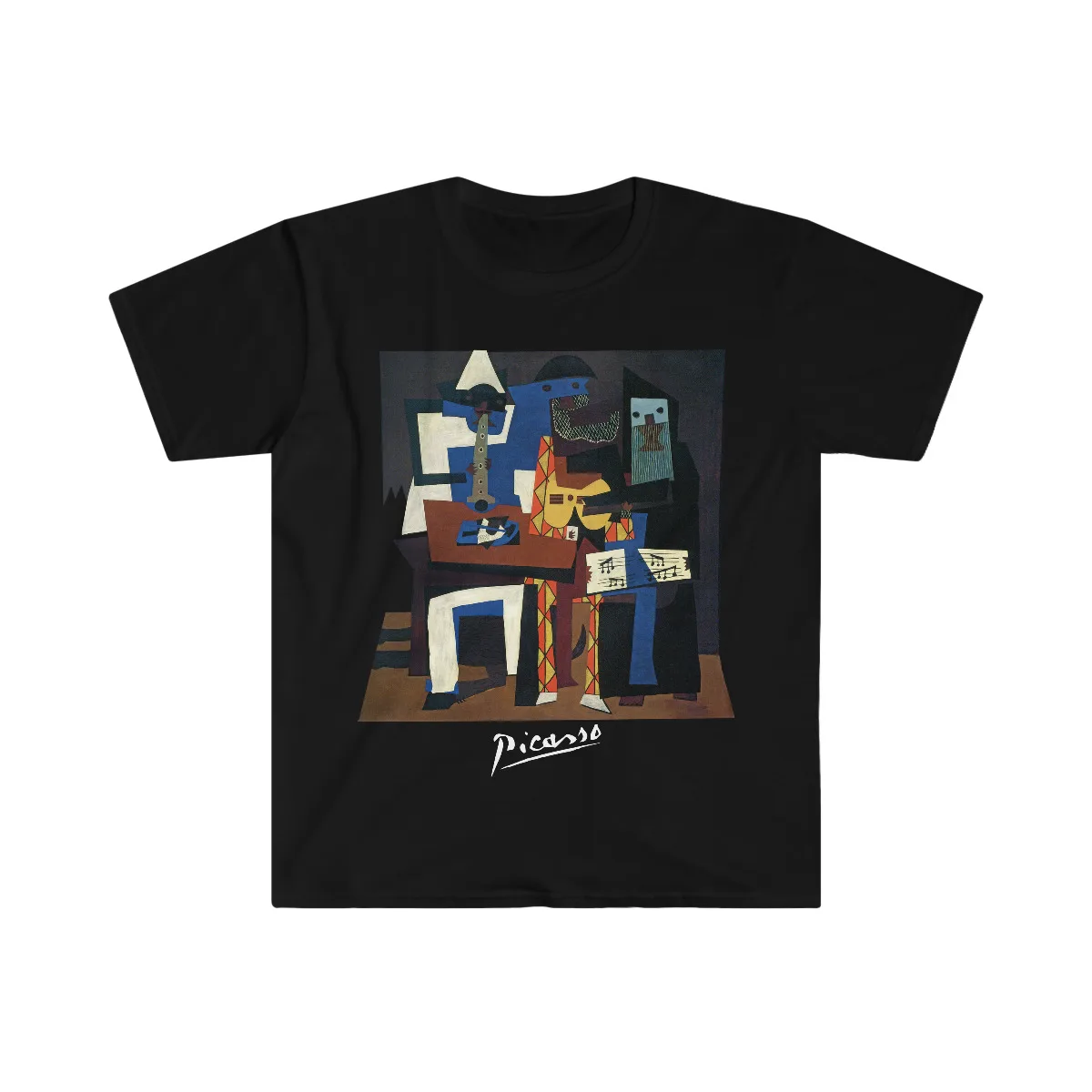 Pablo Picasso Night Fishing At Antibes Classic Artist Cubist Softstyle T-Shirt Casual O-Neck Tee Shirts Streetwear