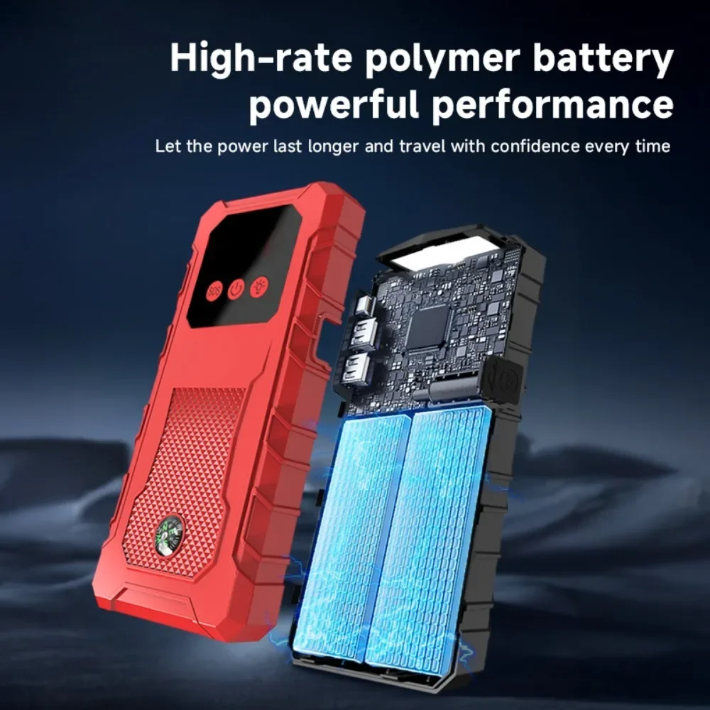 Car Battery Jump Starter Portable 3000A(9.0L Gas&8.0L Diesel)12V Lithium Jump Box Booster Power Pack LED Lights QC3.0(HZ-Y1)