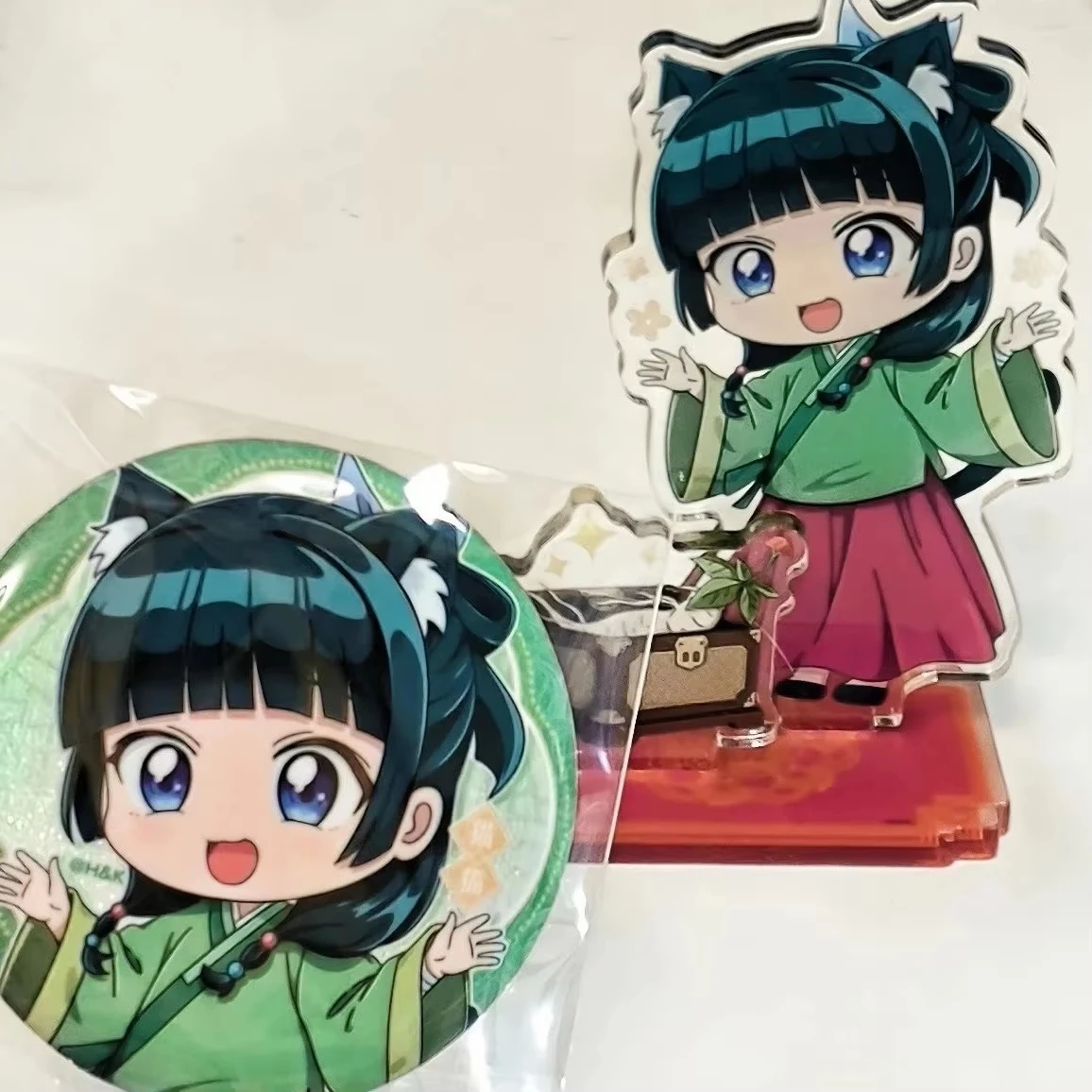 Anime The Apothecary Diaries Maomao Cat Ear Acrylic Stand Figure Kusuriya no Hitorigoto Desk Decor Standee Collectible Gift