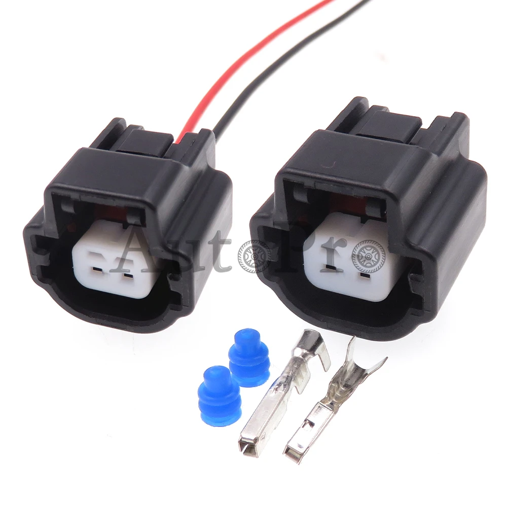 

1 Set 2 Hole 7183-7872-30 Starter Car Motor Wiring Socket with Terminal and Rubber Seals Automobile Sensor Waterproof Connector