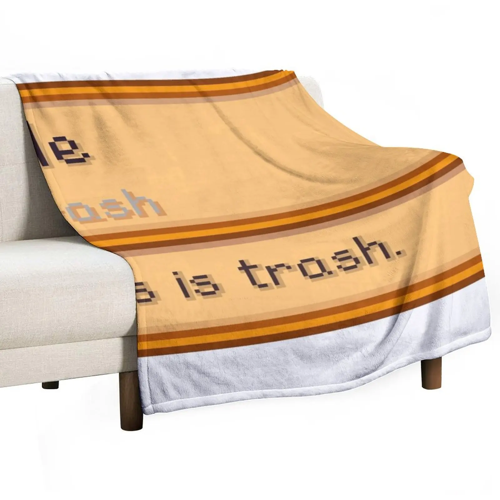 

Stardew Valley Trash item but its you! D: Throw Blanket Thin Single Travel Luxury Blankets