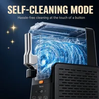 Machine à slush, grand récipient de 2,8 L, refroidissement rapide en 15 min, conservation au froid pendant 24 h, nettoyage automatique à un bouton, 5 programmes, sorbetière multifonctionnelle pour slush, milkshakes et cocktails 5