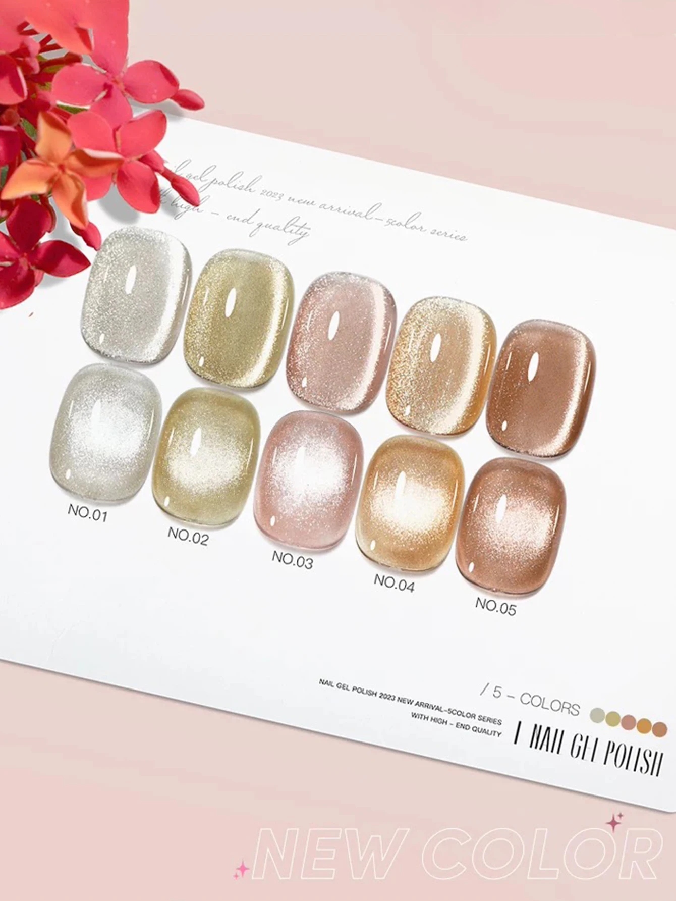 1/9PCS2025 Nail Art fournitures pour femmes ensemble automne et hiver paillettes Champagne or porcelaine blanc oeil de chat Gel UV vernis à ongles Gel