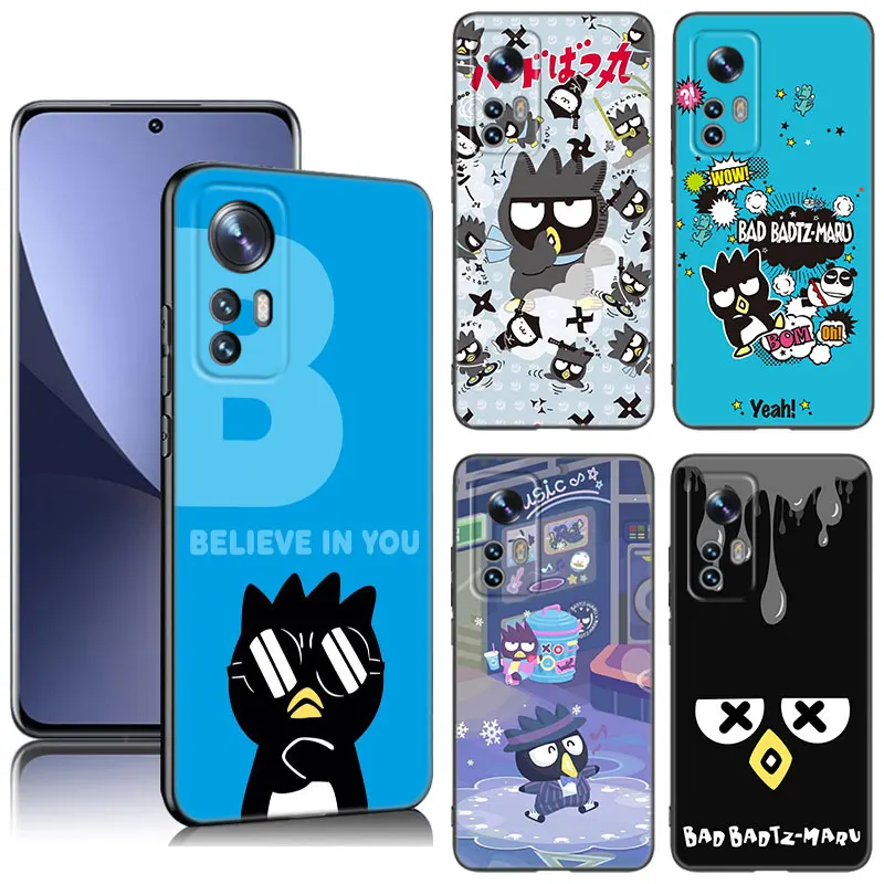 Cartoon BADBADTZ-MARU Phone Case For Xiaomi Mi 9 SE 8 10 10T 11 12 13 Lite 9T 11T 12S 12T 13T Pro 5G 11i 12X Black Cover