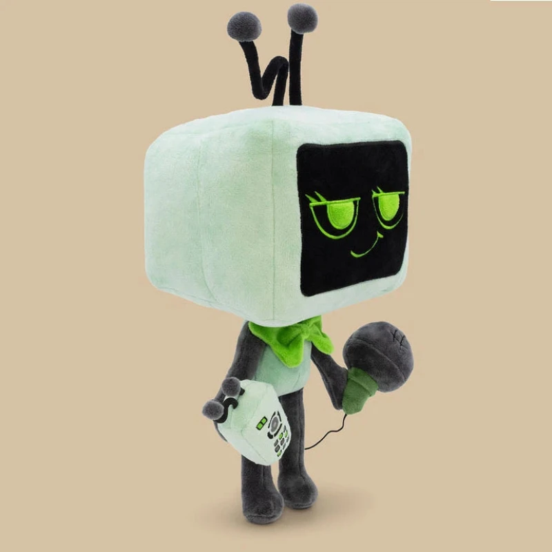 30cm D-Dandy'S W-World Vee Magnetic Plush Toy Cute Tv Head Dolls Soft Stuffed Game Character Doll Home Decor Collectible Gifts
