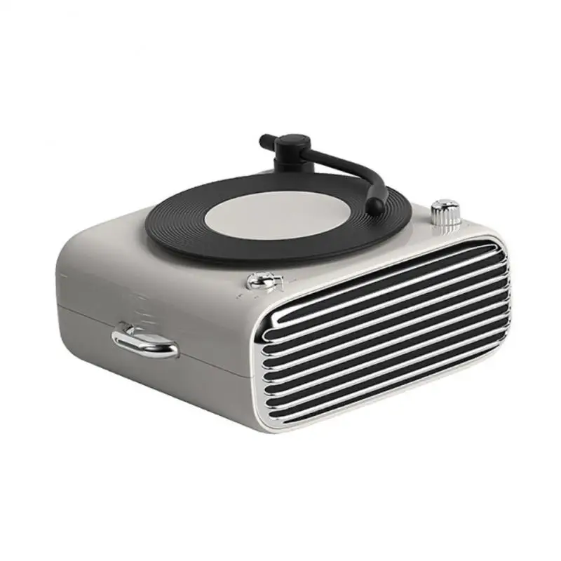 D10 Mini BT Speaker Aromatherapy Subwoofer Vinyl Record Player Audio Desktop Soundbox Support TF/AUX/FM Radio Function