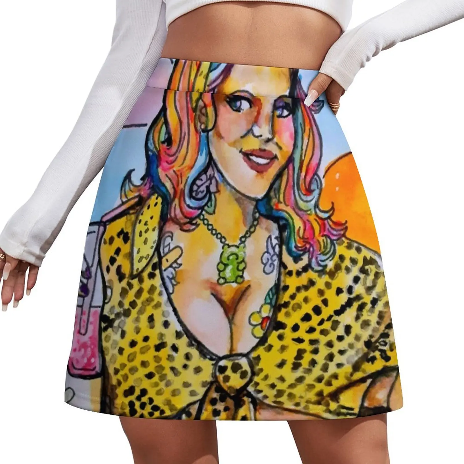 

Rainbow Skies Mini Skirt skirt sets outfit korean style dresses summer woman 2026 fashion korean clothing Mini Skirt