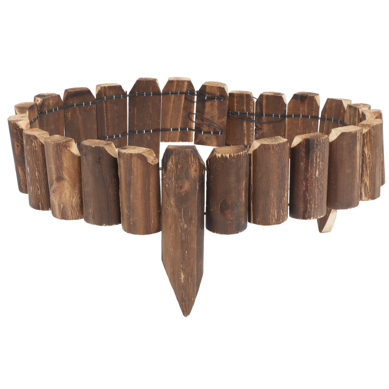 

Solid Wood Anti-Corrosion Fence Garden Landscape Decorative Panel Outdoor Yard Edging Border Lawn Flowerbed Wood Fencing