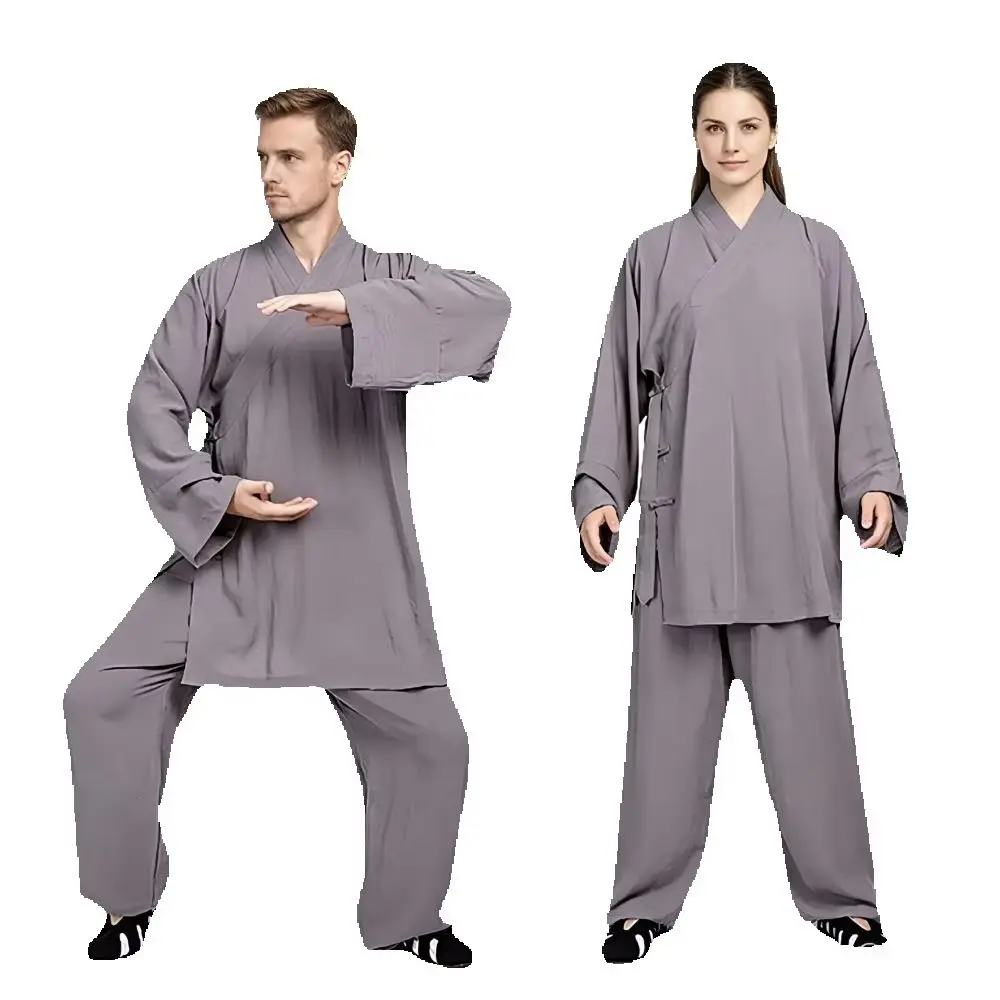Mount Emei Wudang Tai Chi Suit Loose Long Sleeve Kung Fu Uniform Qigong Meditation And Sitting In Meditation Position Clothing