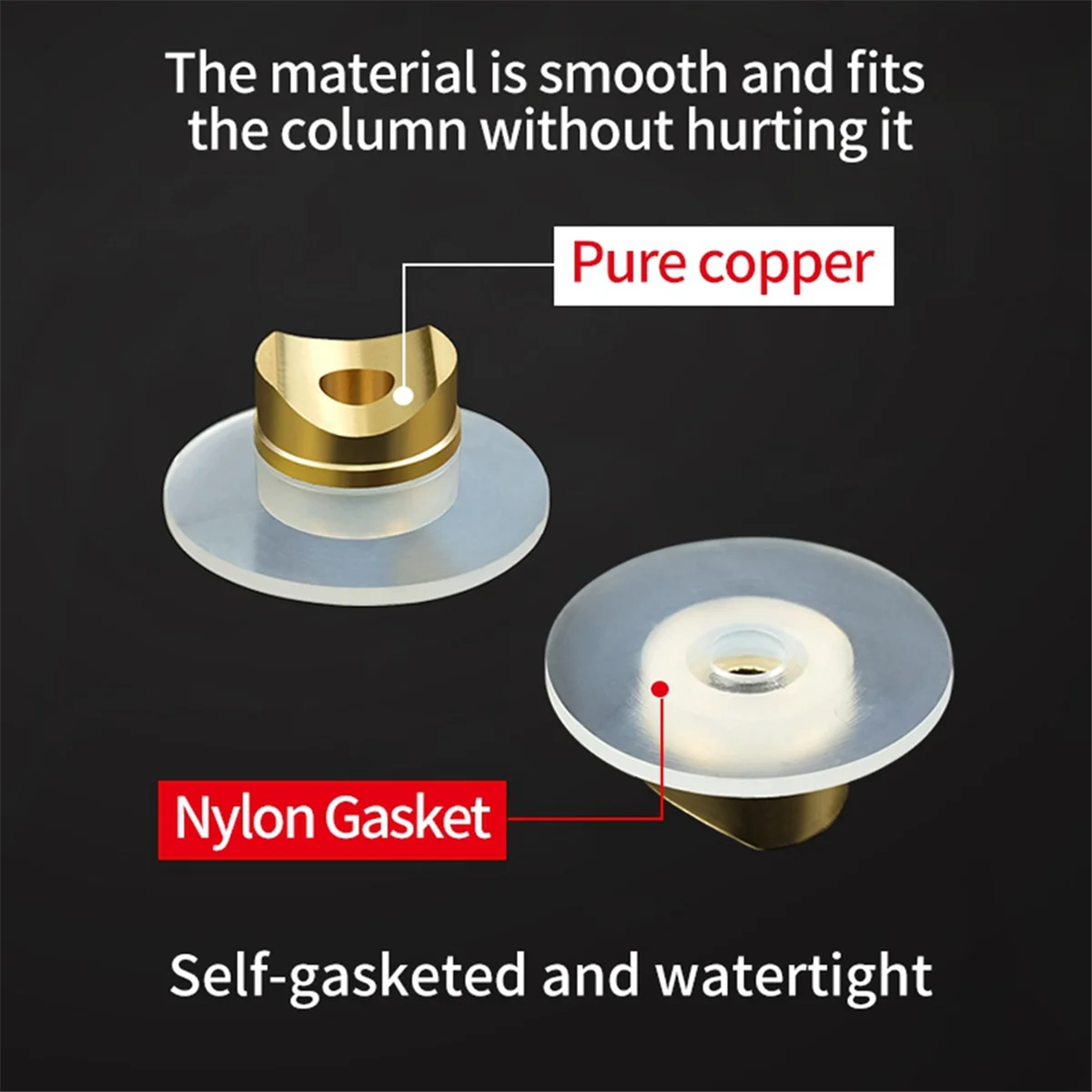 حشية طرفية عالمية قابلة للعكس من ABJY لأختام حماية الفوهة بدون هواء وحامل طرف للبخار بدون هواء #6