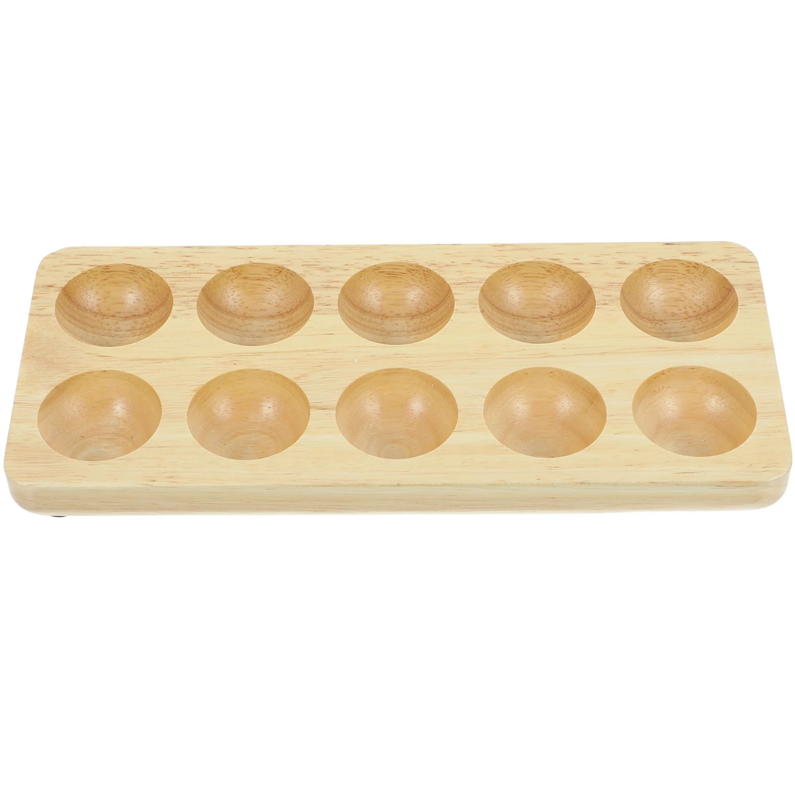 

Wooden Egg Tray Solid Wood Desktop Fridge Storage Organizer Home Decoration Perfect Size Refrigerator Tray Tabletop Holder Egg