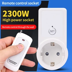 Wireless Smart Remote Control Socket Power Outlet Light Switch EU Plug Socket Power Outlet Socket with Remote Control 433mhz