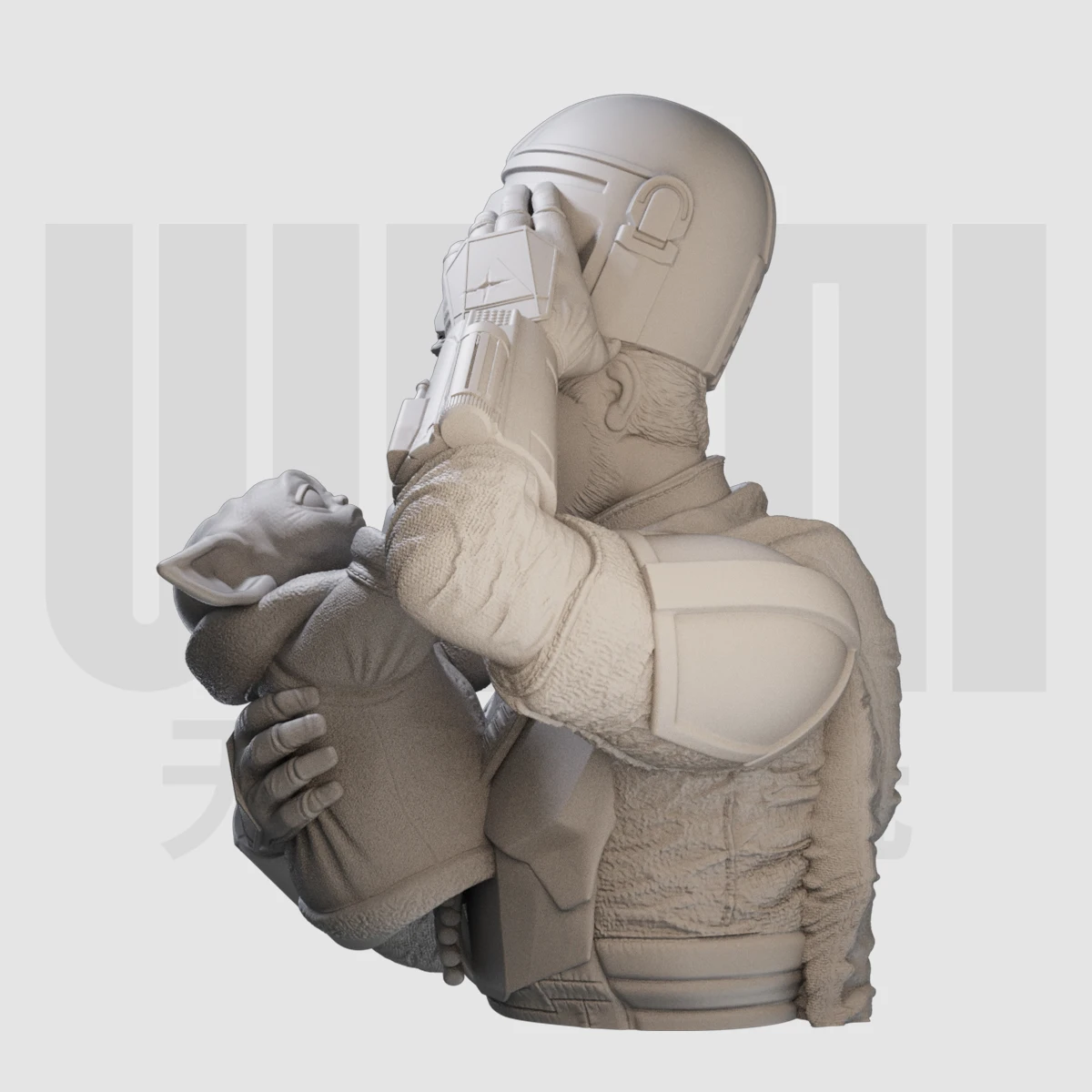 1/10  GK resin white mold figure model