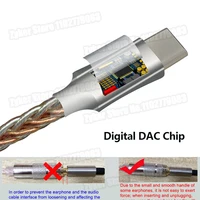 Amplificateur d'écouteurs HiFi DAC de Type C à 3.5mm, décodeur Audio USB C, adaptateur d'ampli, puce CB1200AU, carte son, décodeur numérique pour Android 6
