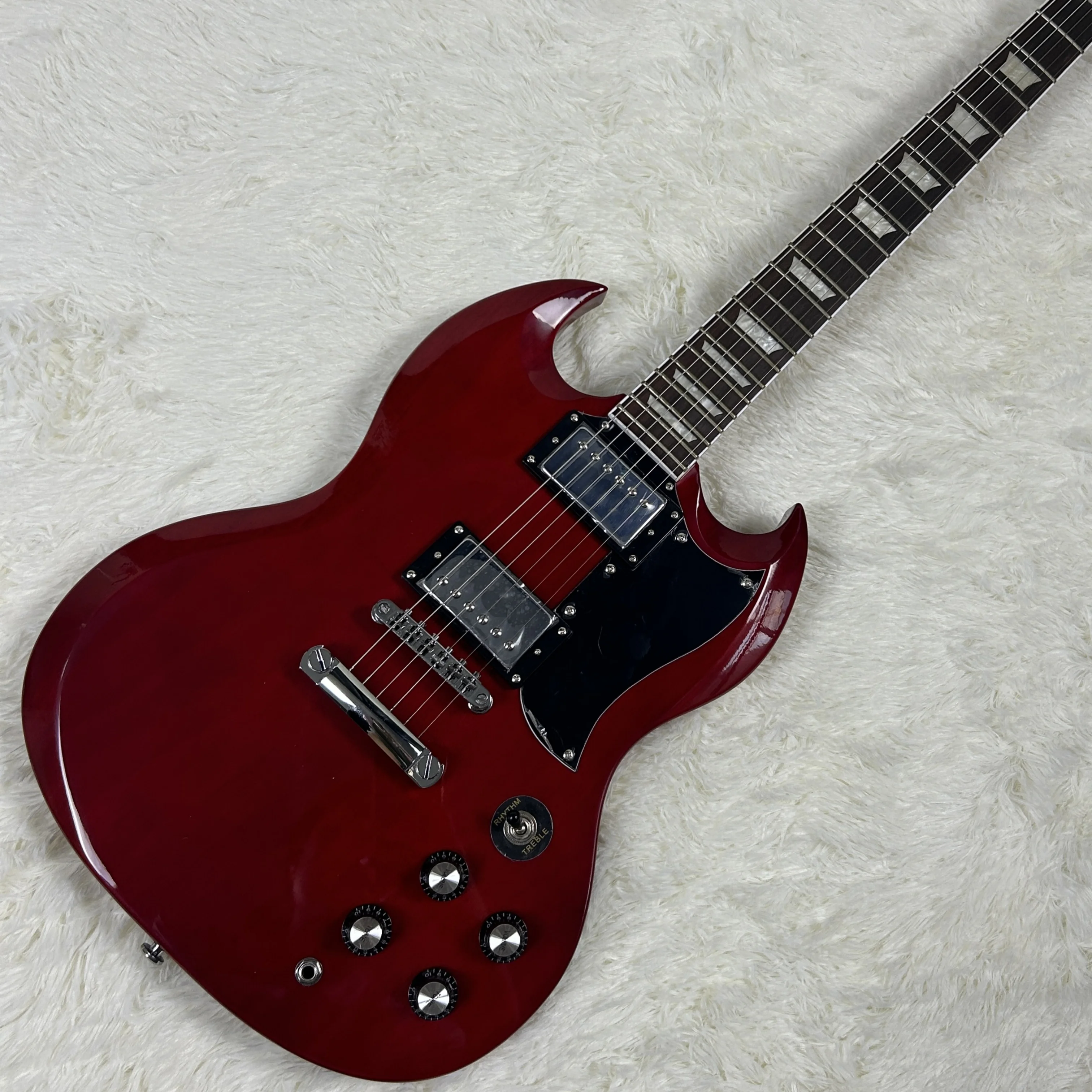 Hot Sale Gib Retro Red SG Electric Guitar Rosewood Fingerboard Mahogany Body High Quality Good Sound 22 Tone Position