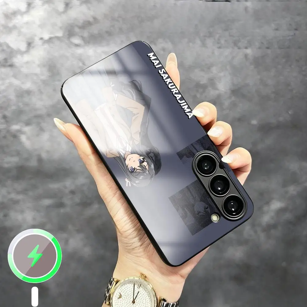 CUTE Sakurajima Mai beauty Phone Case For Samsung S26 S25 S24 S23 S22 S21 Plus Ultra Fold A Glass Magnetic Case