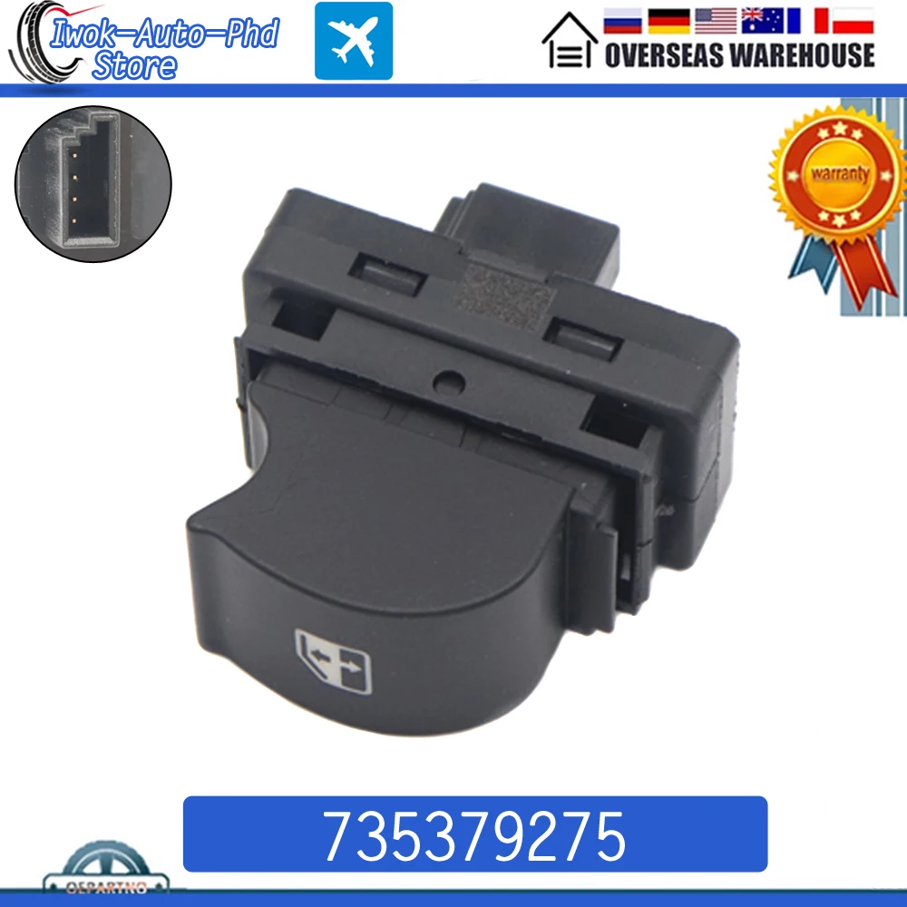 735379275 Electric Power Window Control Switch Master Lifter Button For Fiat Palio Strada Siena Linea 2007-2015 100157737