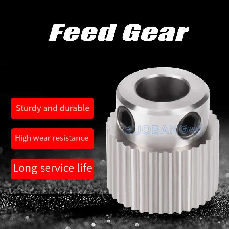 1Pcs High-Precision Wear-Resistant MK8 Extruder Drive Gear for 3D Printer, Brass/Stainless Steel Extruder Wheel